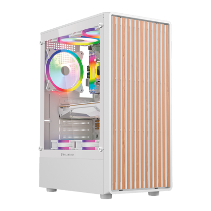 Gabinete Gamer Balam RushCompact Media Torre Dragonfly Wood GM580 Balam Rush / Blanco 3