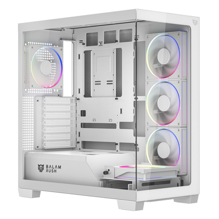 Gabinete BALAMRUSH TANK POLAR 7900 Mid-Tower ATX-Micro-ATX/ITX USB 2.0 3.0 Incluye 5 Ventiladores Sin Fuente White 2