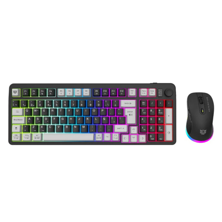 Kit Gamer de Teclado y Mouse Balam Rush Squad Conquest Pro KG525 Inalámbrico RF Inalámbrico bluetooth Negro Español