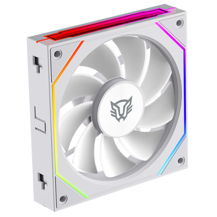 Kit 3 Ventiladores Balam Rush PC Eolox Link-R EXL95R 120mm Daisy-Chain Aspas Inversas PWM RGB Legend Blanco 3