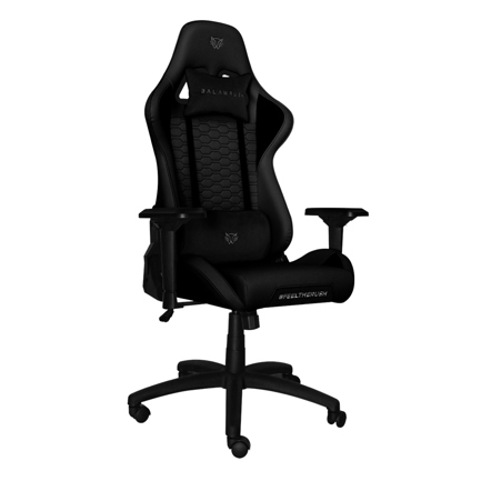 Silla Gamer Balam Rush Thunder V2 / Tela y Piel Reclinable / hasta 150 Kgs Ajuste 4D / Negro