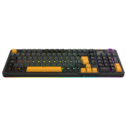 Teclado Gamer Balam Rush Defeat Level GK3 LED RGB KTT Cream Yellow Pro Mecánico Inalambrico Negro 3