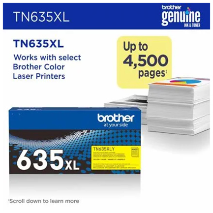 Cartucho de Tóner Brother Valor de rendimiento estándar (4500 páginas) amarillo 2
