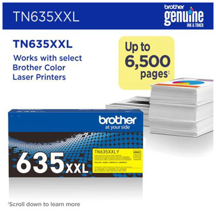 Cartucho de Tóner Brother Valor de alto rendimiento (6500 páginas) amarillo