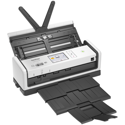 Escáner Brother de Escritorio Compacto Inalámbrico ADS-1800W con Pantalla Tactil a Color