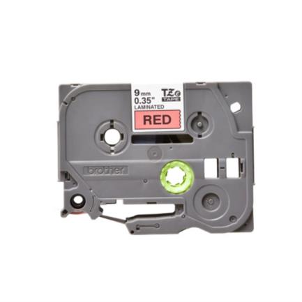 Cinta Brother TZE421 Laminada Estándar Texto Negro Sobre Cinta Roja 9mmx8m 2