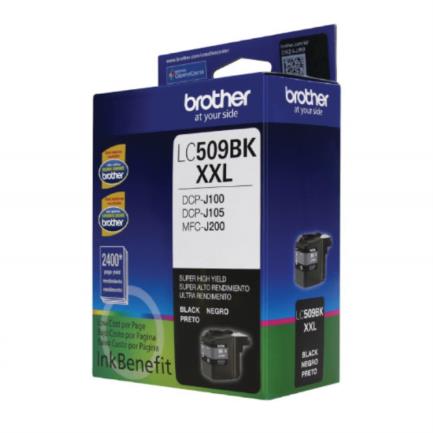 Tinta Brother LC509BK Súper Alto Rendimiento Hasta 2400 Páginas Color Negro 2