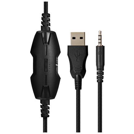 Audífonos Gamer Acteck Orphix II HS699 Alámbricos Over Ear Bocinas 50mm Mic Fijo Azender Negro 4