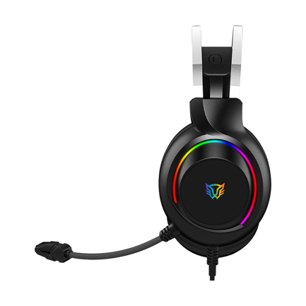 Audífonos Gamer Acteck Hesix II HS688 Alámbricos Over Ear Bocinas 50mm Mic Fijo Azender Negro 2