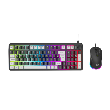Kit Teclado y Mouse Gamer Acteck Alámbrico 2 en 1 Squad Conquest KG515 USB2.0 Mouse Óptico 7200DPI Azender Negro 5
