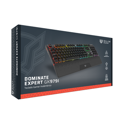 Teclado Gamer Acteck Mecánico Multidispositivo Dominate Expert GK979I/2.4MHz 2 modos Bluetooth Legend Negro 5
