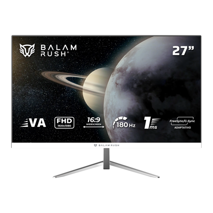 Monitor Gamer Balam Rush Plano 27VA/Titan MTG27Y/FHD/180Hz Legend Blanco 6