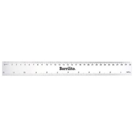 Regla barrilito plástico 30cm