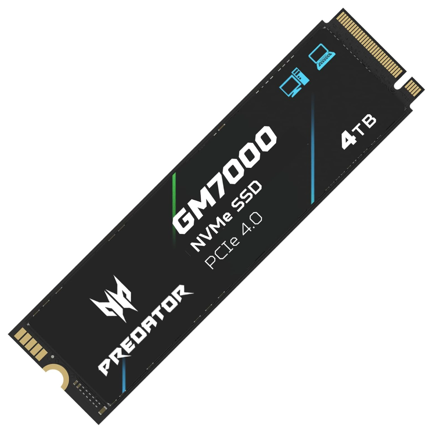 Unidad Biwin SSD Predator GM7000 NVMe 4TB M.2 6700 MB/s Escritura 7400 MB/s Lectura PCI Express 4.0