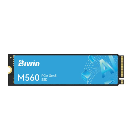 Unidad SSD Biwin M560 1TB M.2 2280 PCIe Gen 5 NVMe 11000 MB/s de Lectura 9700 MB/s de escritura