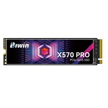 Unidad SSD Biwin X570 PRO 1TB + 1GB DRAM M.2 2280 PCIe Gen 5 14000 MB/s Lectura 10500 MB/s escritura