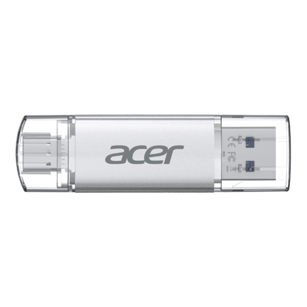 Memoria Biwin USB Acer UT300 64GB 3.2 Dual USB-A / USB-C Color Metálico