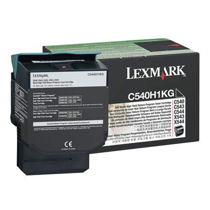 TONER LEXMARK RETURN C540 C543 C544 NEGRO ALTO REN