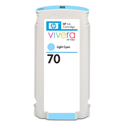 Tinta HP LF 70 Cyan Claro DesignJet Z2100 Z3100 130ML