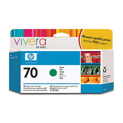 Tinta HP LF 70 Verde DesignJet Z3100 130ML 2