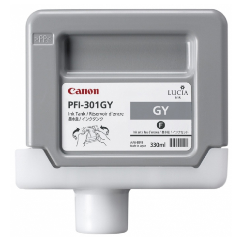 Tinta Canon PFI-301GY Color Gris de 330ML