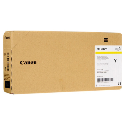 Tinta canon amarillo pfi-707 y 700ml