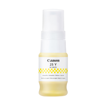 Tinta Canon GI-25 Y Color Amarillo de 37ML para GX2010