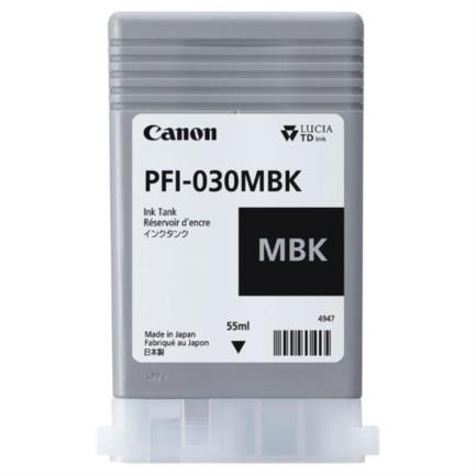 Tinta Canon PFI-030 Color Negro Mate para Series TA