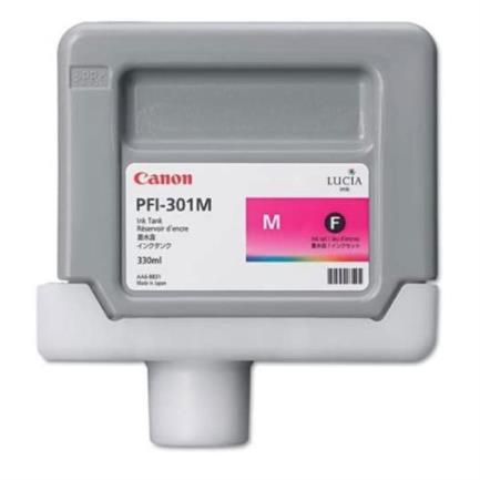 Tinta Canon PFI-301M Color Magenta de 330ML