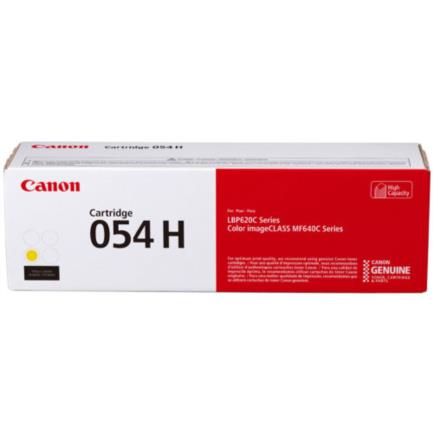 Tóner canon cartridge 054h 2300 páginas color amarillo