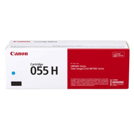 Tóner canon cartridge 055h 2300 páginas color cian
