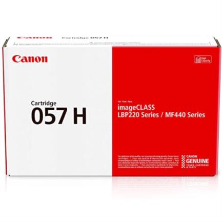 Tóner canon cartridge 057h alta capacidad 10k páginas color negro