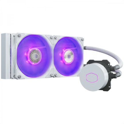 Ventilador para CPU Cooler Master (MLW-D24M-A18PC-RW) ML240 V2 Edición RGB Compatible con AMD/Intel Blanco