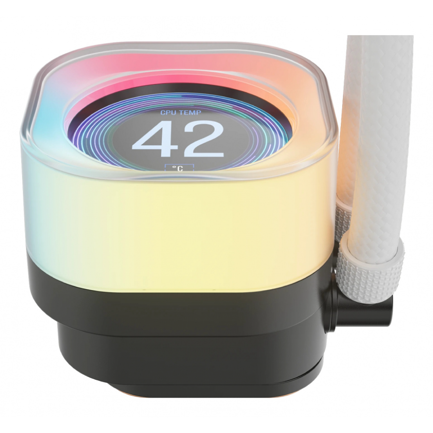 Enfriamiento liquido Corsair iCUE LINK TITAN 360 RX LCD 360mm 1851 1700 AM4 AM5 Blanco