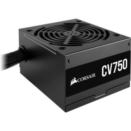 Fuente de poder corsair cv750 modular 750w atx 12v 80 plus bronze color negro