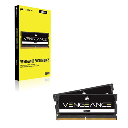 Memoria RAM Corsair Vengeance 16GB DDR5 5600Mhz SODIMM Negro CL48 CMSX16GX5M1A5600C48