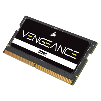 Memoria RAM Corsair Vengeance 16GB DDR5 5600Mhz SODIMM Negro CL48 CMSX16GX5M1A5600C48 3