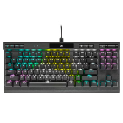 Teclado Mecánico Corsair (CH-9119014-NA) K70 RGB TLK Champion Cherry MX Speed Negro Inglés