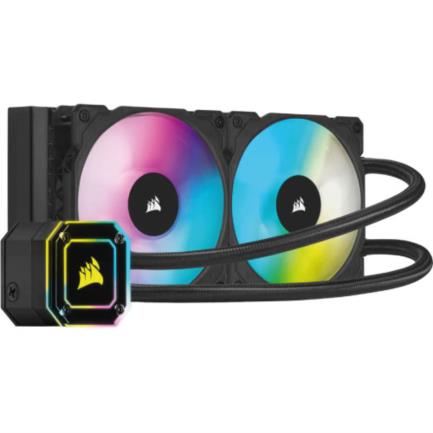 Disipador de enfriamiento líquido corsair icue h100i elite capellix 240mm intel 1151/1200/amd/am4/am5