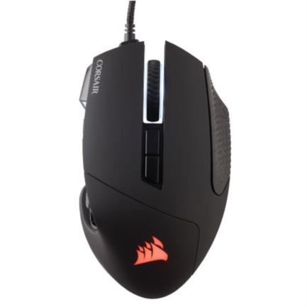 Mouse corsair scimitar rgb elite gaming 17 botones 18000ppp color negro