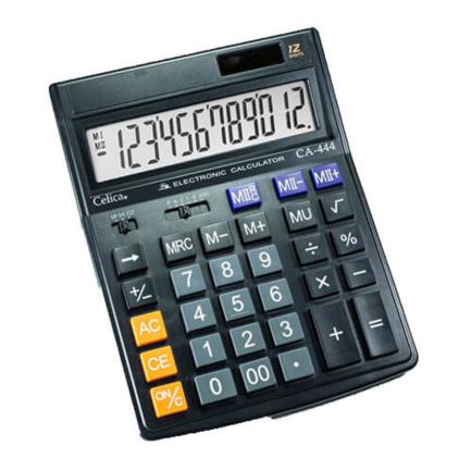 CALCULADORA CELICA ESCRITORIO 12 DIGITOS DOBLE MEM