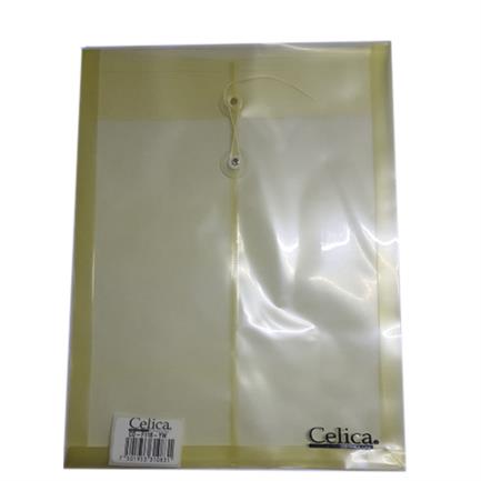 Sobre p/documentos celica t/carta c/hilo amarillo c/12 pieza