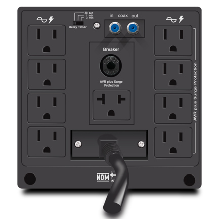 Regulador de Voltaje CDP 5000VA/2500W 120v Negro y Blanco 2