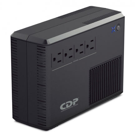Regulador CDP UPS Interactiva (NO-BREAK) 600VA/300WATSS con 4 Contactos 2