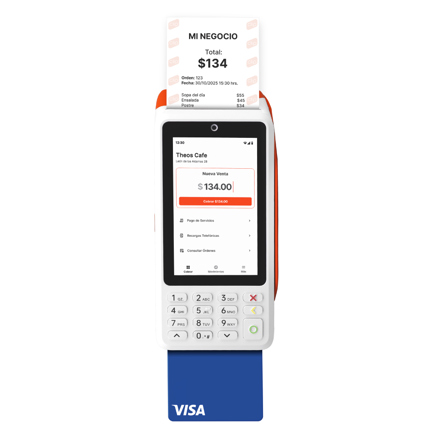 Terminal Punto de Venta CLIP ULTRA IP54 Red 4G gratuita podrás utilizarlo con WiFi e integra Bt para tu Clip Box