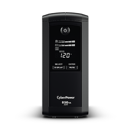 UPS Cyberpower 850VA 510W LCD Regulador de Voltaje 9 Cont 3