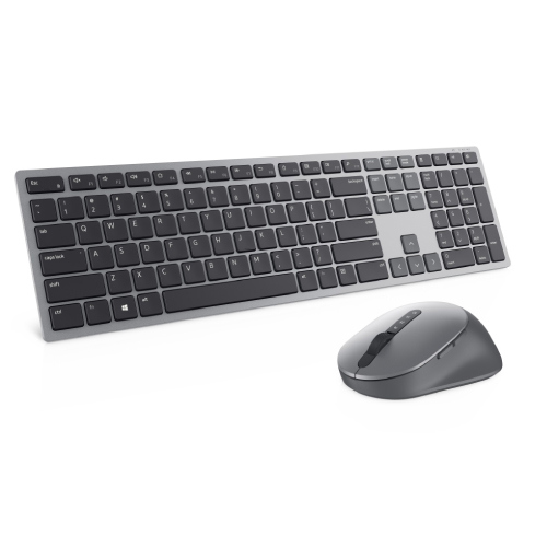 Kit Teclado y Mouse Dell Premier Wireless KM7321W Español Color Gris titanio Garantia 3 Años 2