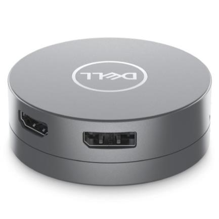 Adaptador Dell 6 en 1 USB-C USB/HDMI/DP/RJ45 8W Color Plata 2