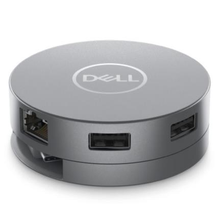 Adaptador Dell 6 en 1 USB-C USB/HDMI/DP/RJ45 8W Color Plata 3