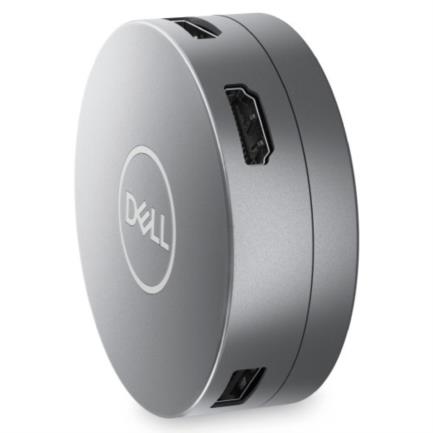 Adaptador Dell 6 en 1 USB-C USB/HDMI/DP/RJ45 8W Color Plata 5